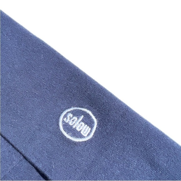 Solow Foldover Flare Legging Girls Size Small (7-8) Navy Blue so low New NWT - Picture 3 of 6